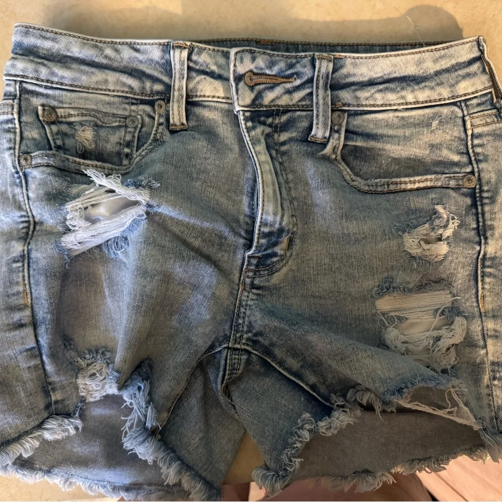 All American eagle jean shorts!